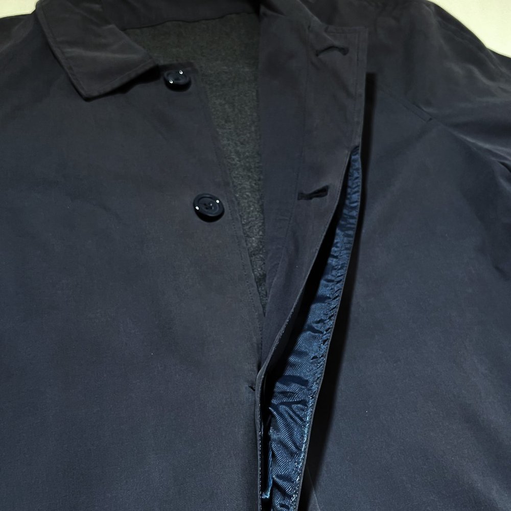 Austin Reed vintage single breasted trench coat in blue, fully lined, 40 Reg